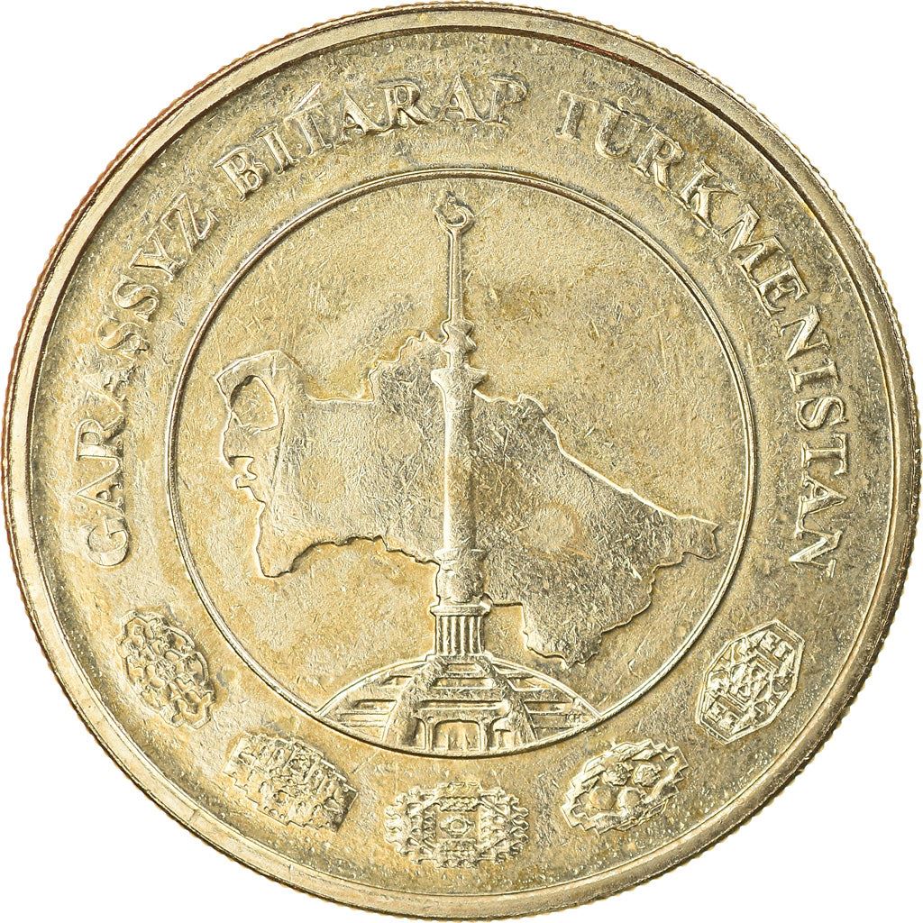 Turkmenistan 50 Tenne Coin | Independence Monument | KM100 | 2009