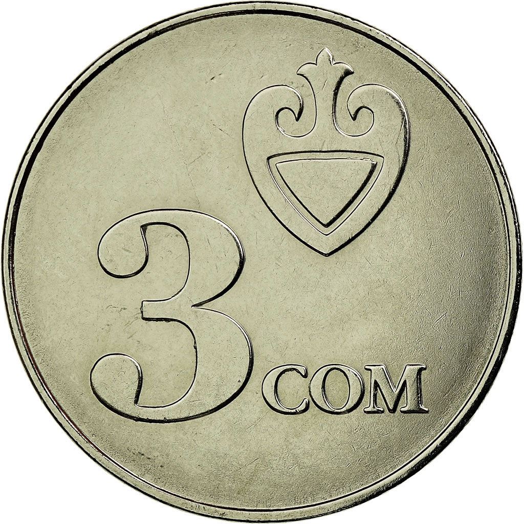 Moneta 3 Som Kirgistan | Falcon | Kookor | KM15 | 2008