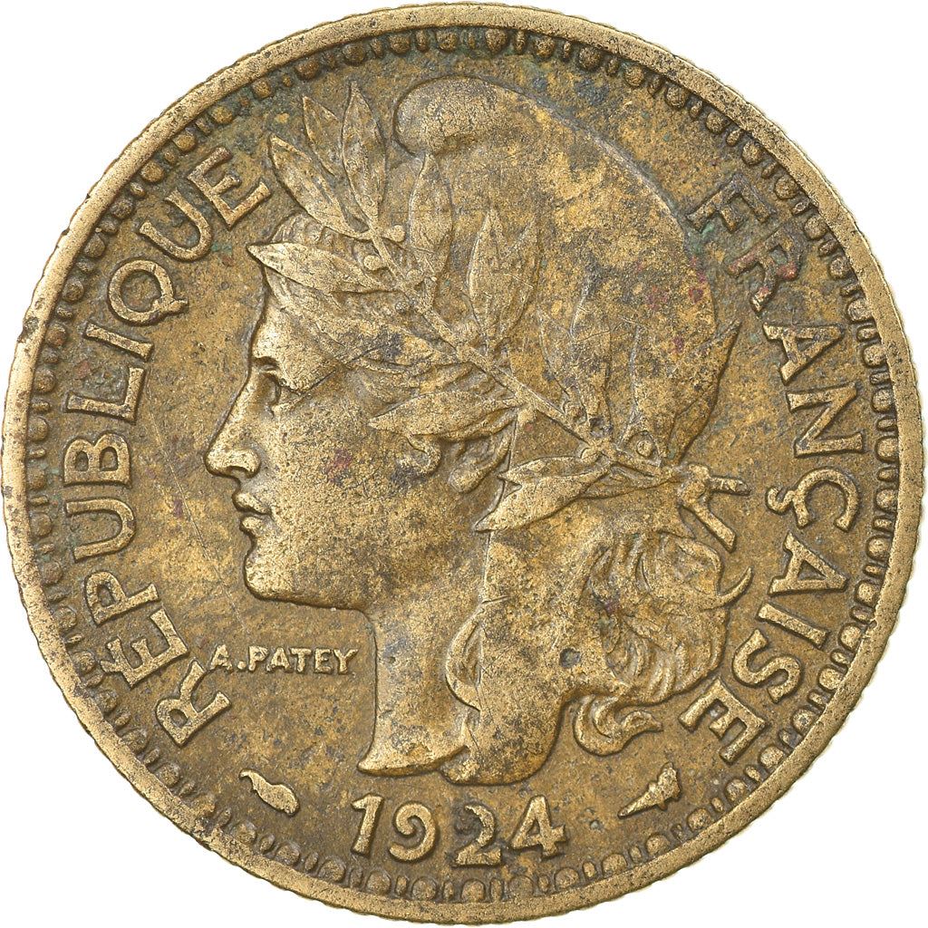 French Cameroon | 1 Franc Coin | Marianne | Phrygian Cap | Km:2 | 1924 - 1926
