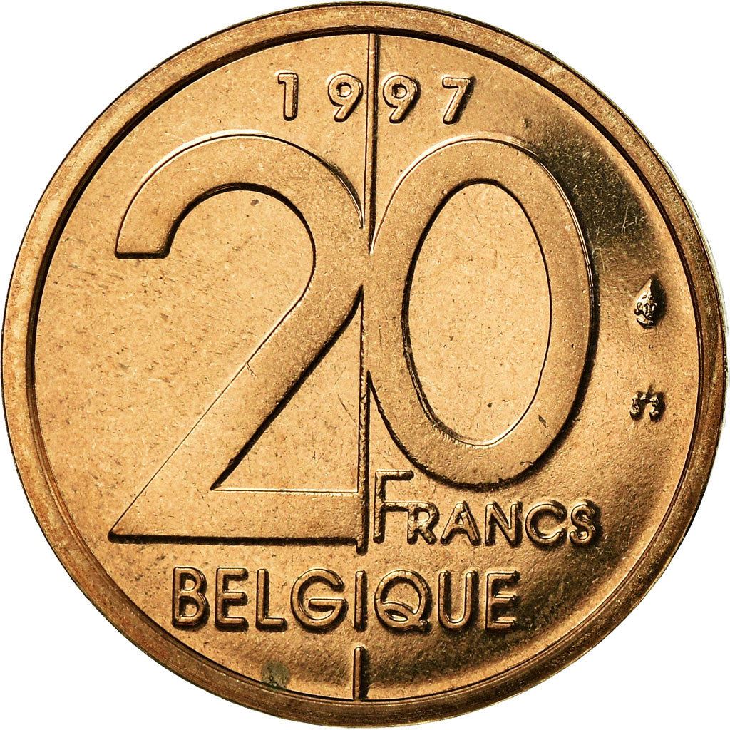 Belgian Coin 20 Francs - Albert II Belgique | Angel | Scales | KM191 | 1994 - 2001
