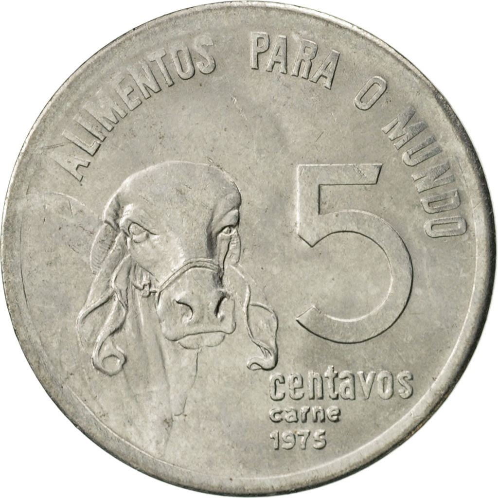 Brazil | 5 Centavos Coin | FAO | Km:587.1 | 1975 - 1978
