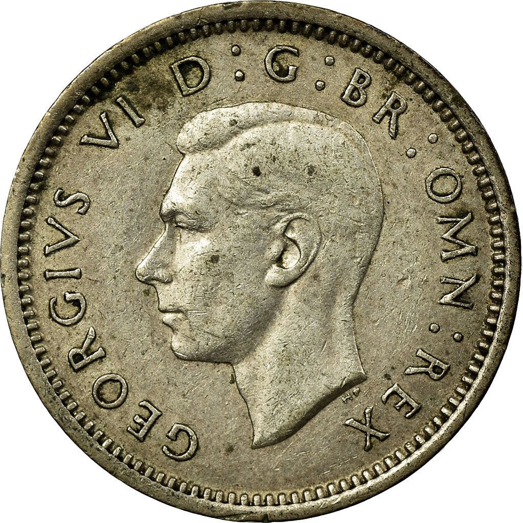 United Kingdom | 3 Pence Coin | George VI | KM:848 | 1937 - 1945