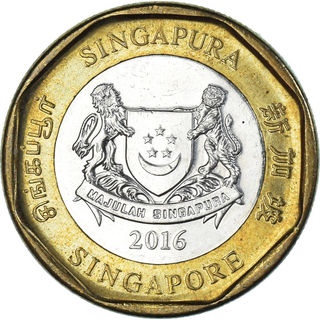 Singapore | 1 Dollar Coin | Merlion | Km:314 | 2013 - 2019