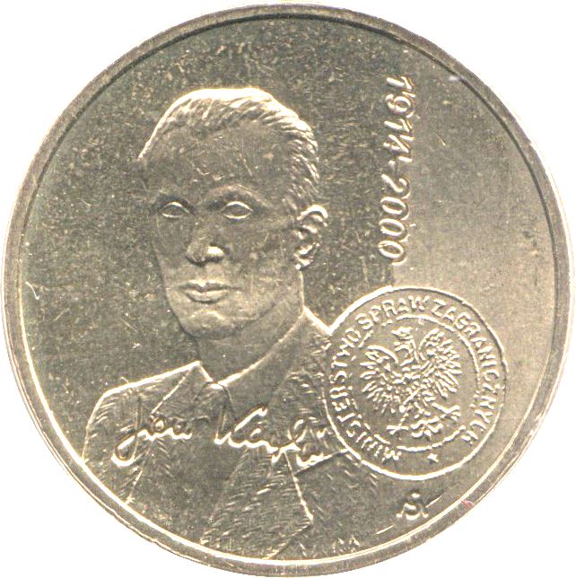 Poland | 2 Z?ote | Jan Karski Birth | Eagle | KM901 | 2014