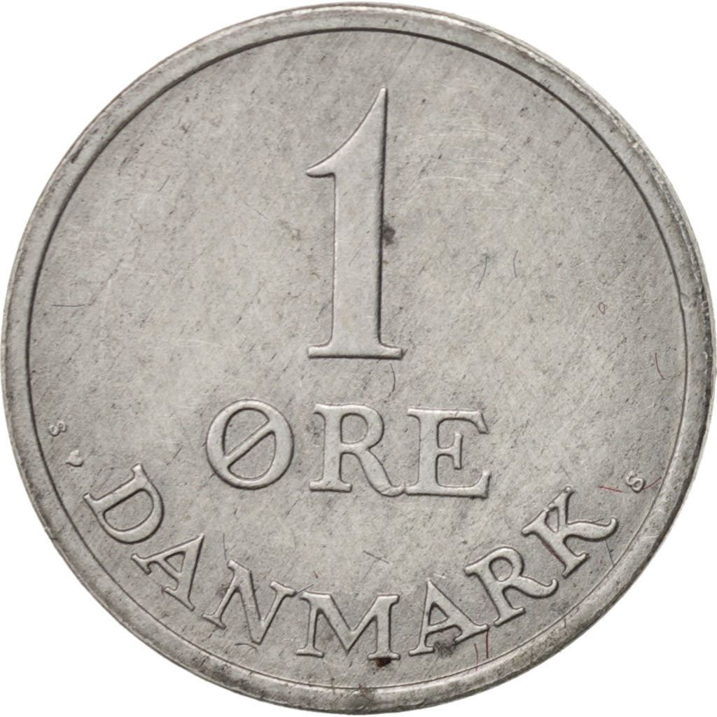 Denmark | 1 Ore Coin | Monogram | Km:839 | 1948 - 1972