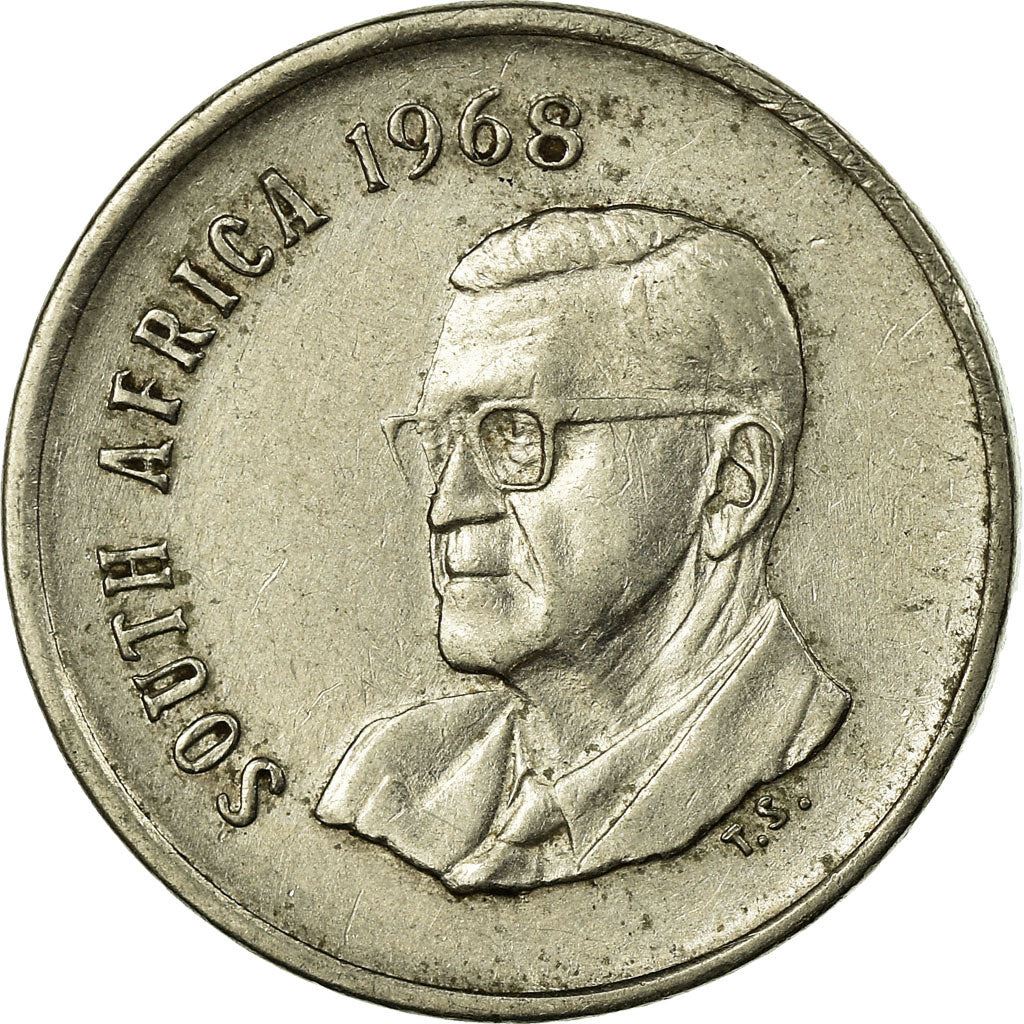 Sør-Afrika 5 Cent Mynt | Charles Swart | Engelsk Legende - SOUTH AFRICA | KM76.1 | 1968