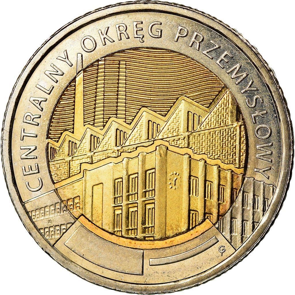Poland | 5 Zlotys Coin | Industrial District | Y:976 | 2017