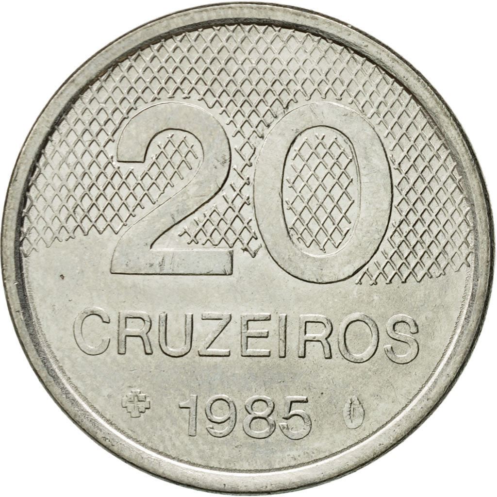 Brazil | 20 Cruzeiros Coin | Church of Saint Francis | Km:593 | 1985 - 1986