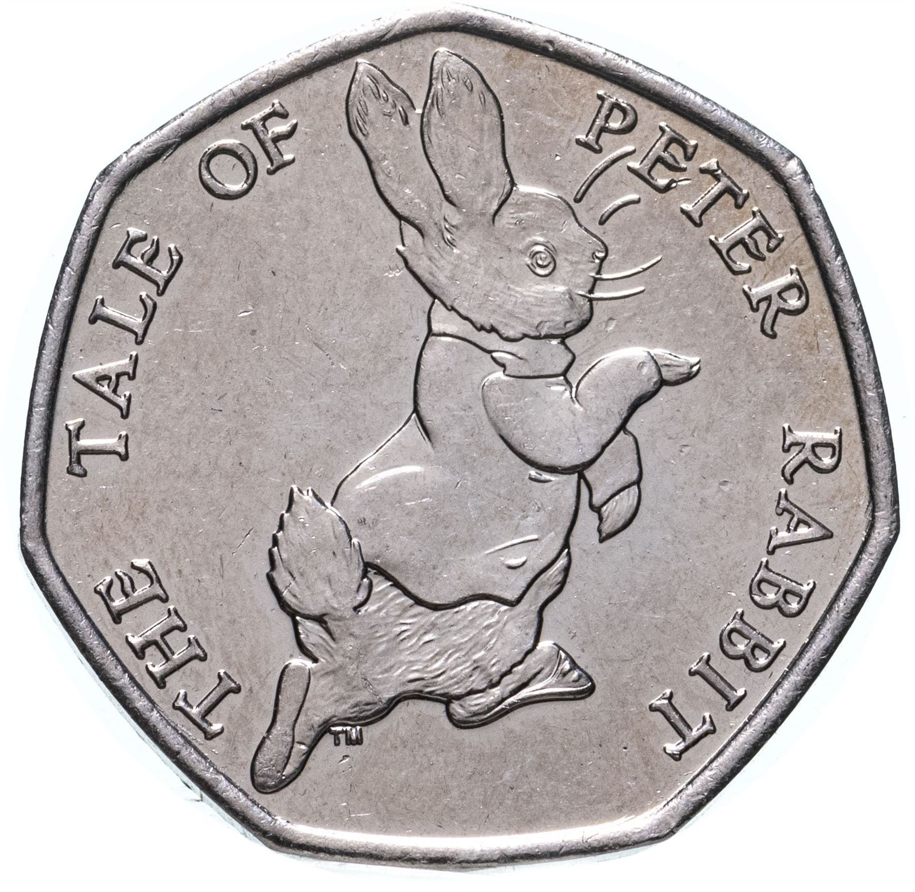 United Kingdom | 50 Pence Coin | Peter Rabbit | KM:1433 | 2017