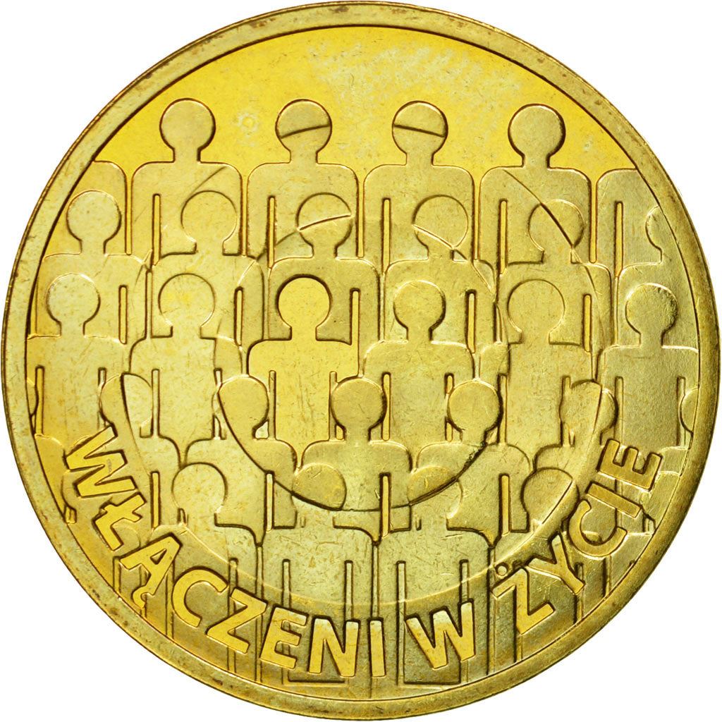 Poland | 2 Zlotys Coin | Nordic Gold | 50Th Anniversary of the Polish Society For the Mentally Handicapped | Y:876 | 2013