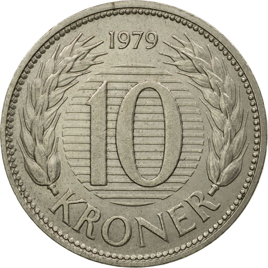 Denmark | 10 Kroner Coin | Margrethe II | Km:864 | 1979 - 1988