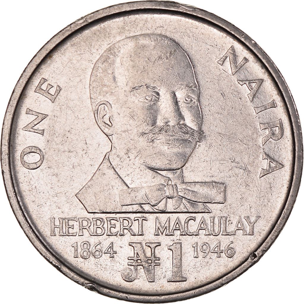 Nigeria | 1 Naira Coin | Herbert Macaulay | Km:14 | 1991 - 1993