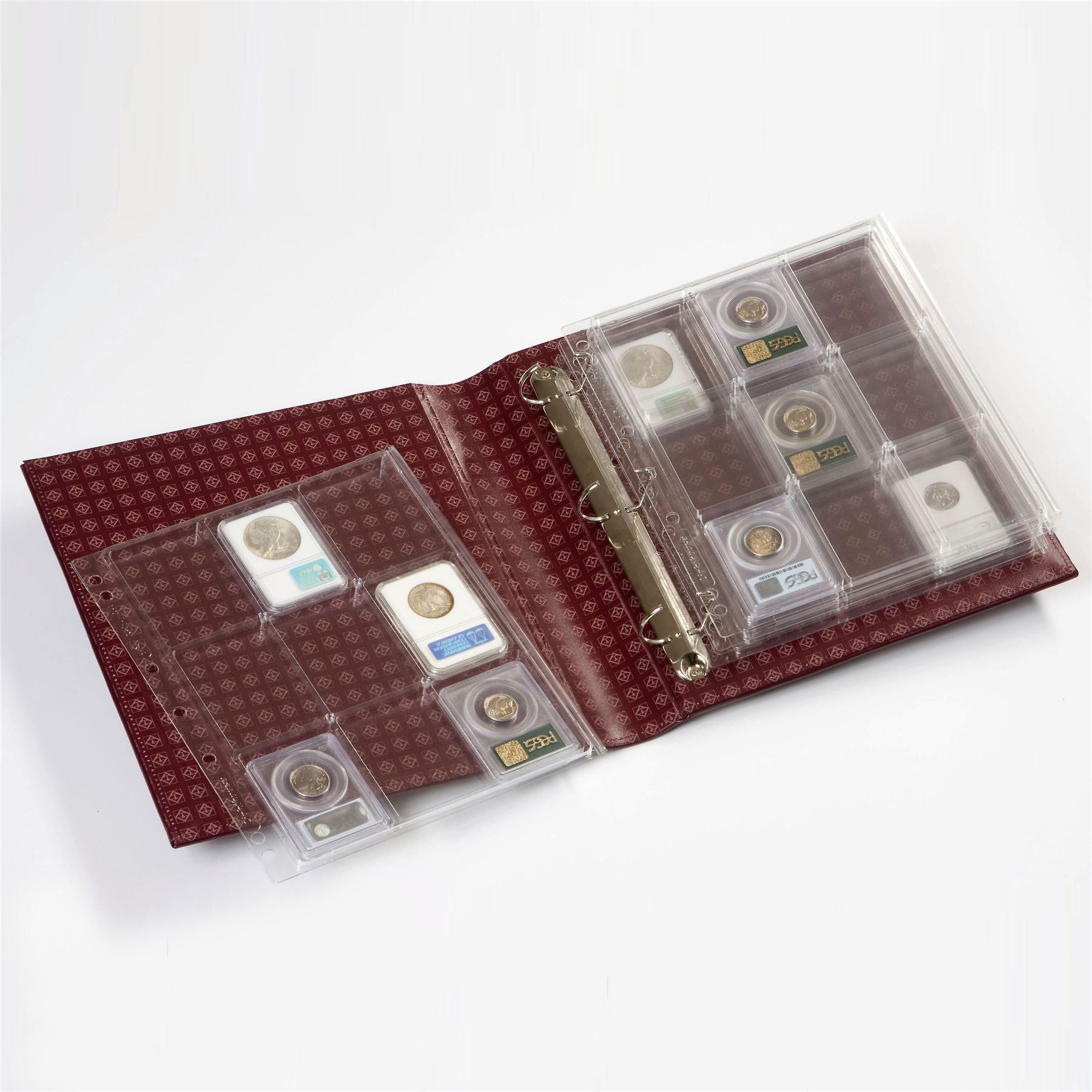 ENCAP Sheets for Ring Binder Coin Albums | Coin Capsule Storage Sheets | Packs of 2 | Different Pocket Configurations