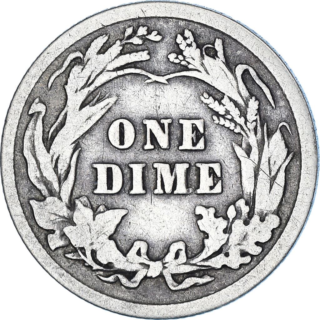 미국 | 1 다임 동전 | 바버 다임 | KM:113 | 1892 - 1916