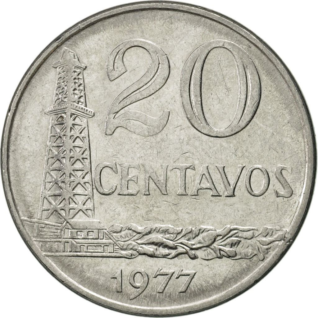Brazil | 20 Centavos Coin | Effigy | Km:579.1A | 1975 - 1979