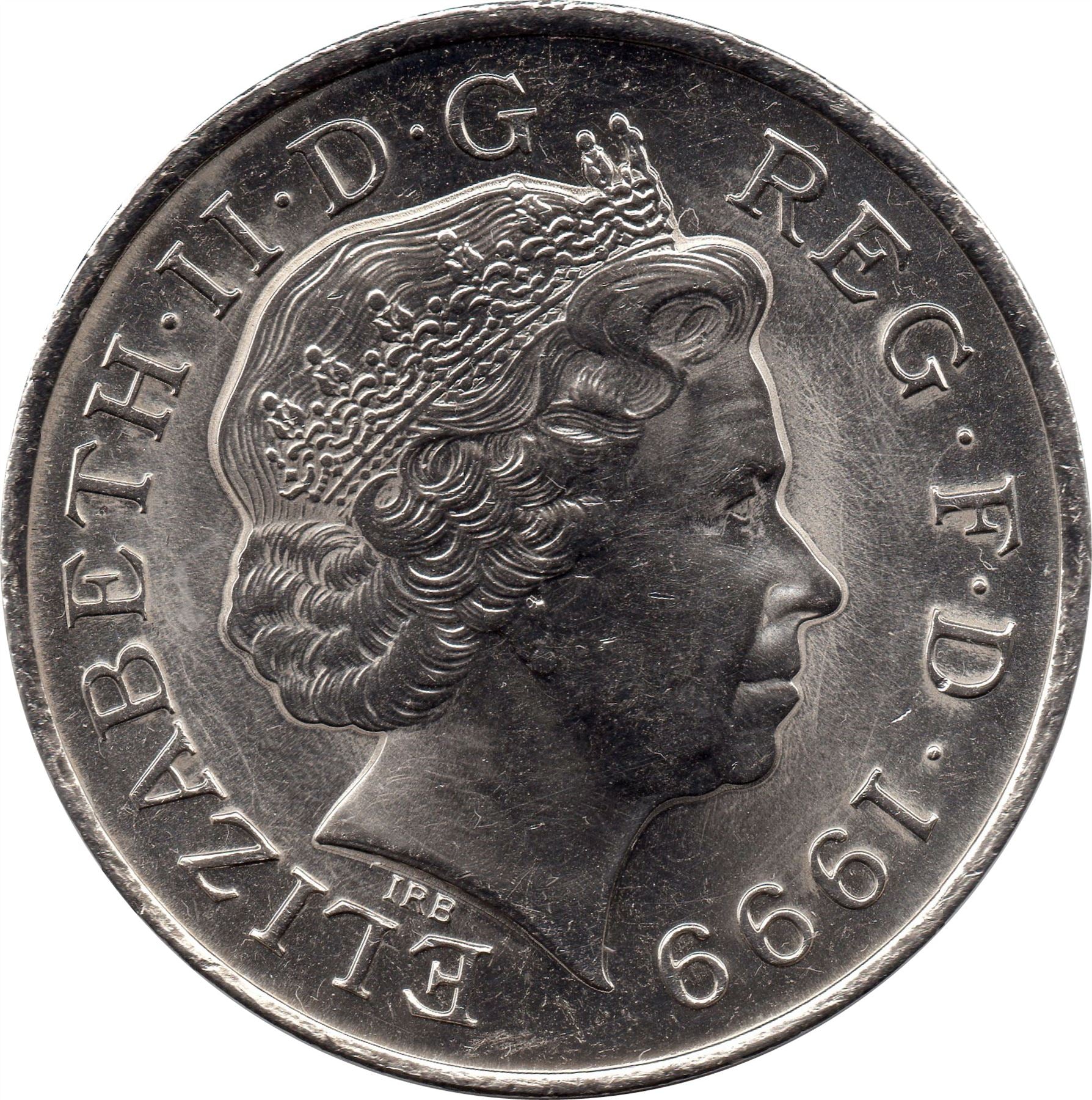United Kingdom 5 Pounds Coin | Elizabeth II 4th portrait | Millennium | 1999 - 2000
