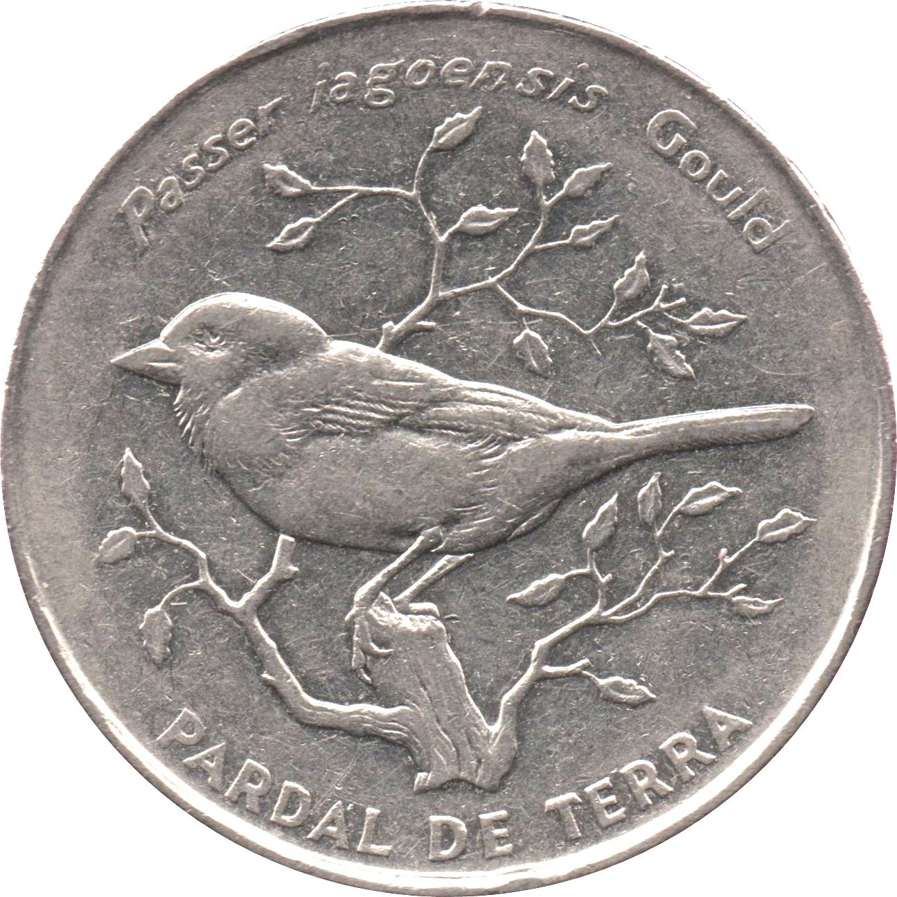 Cape Verde 50 Escudos Coin | Cape Verde Sparrow | KM37 | 1994