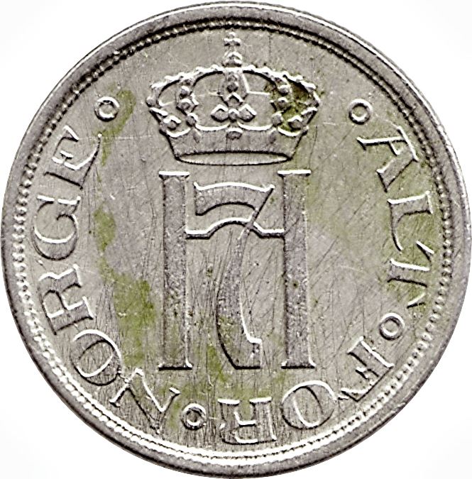 Norway 25 Ore Coin | Haakon VII | KM381 | 1921 - 1923