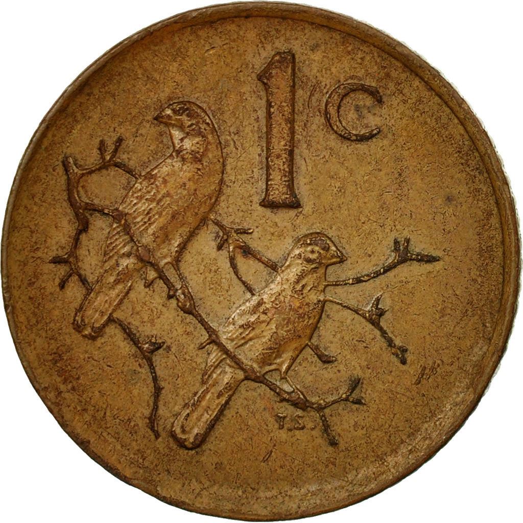 South Africa 1 Cent SUID-AFRIKA - SOUTH AFRICA Coin KM82 1970 - 1989