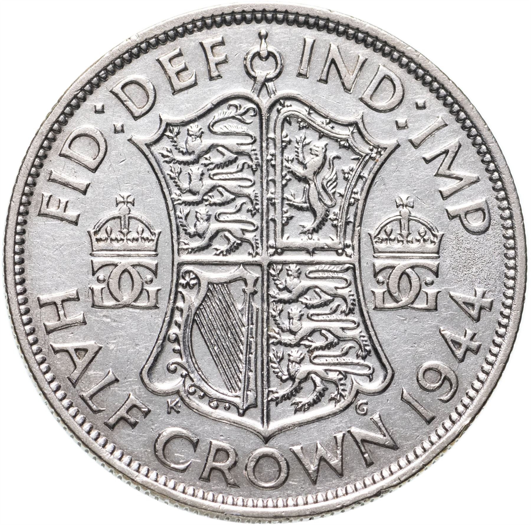 United Kingdom | 1/2 Crown Coin | George VI | KM:856 | 1937 - 1946