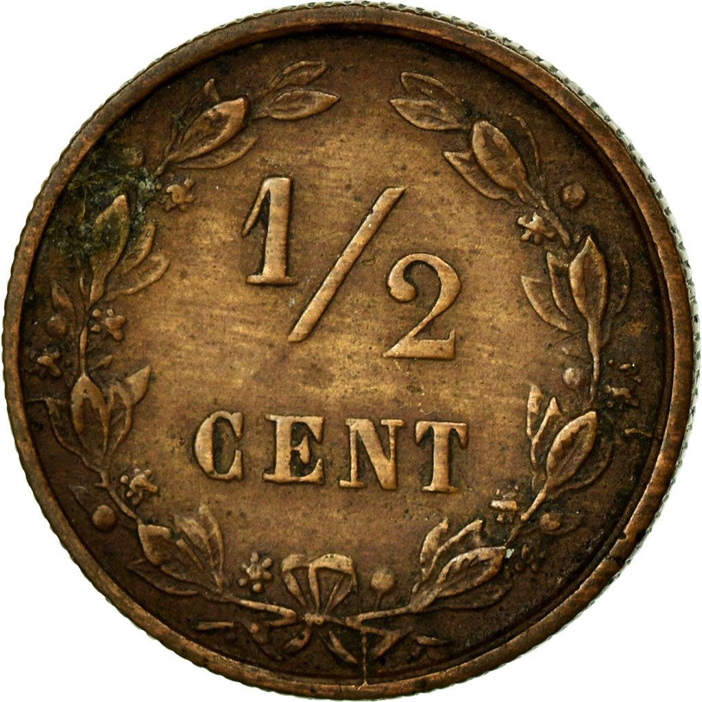 Netherlands | 1/2 Cent Coin | Lion | Km:109 | 1878 - 1901