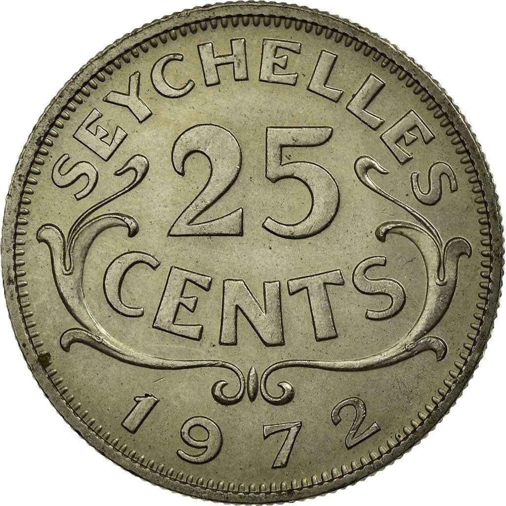 Seychelles | 25 Cents Coin | Elizabeth II | Km:11 | 1954 - 1974