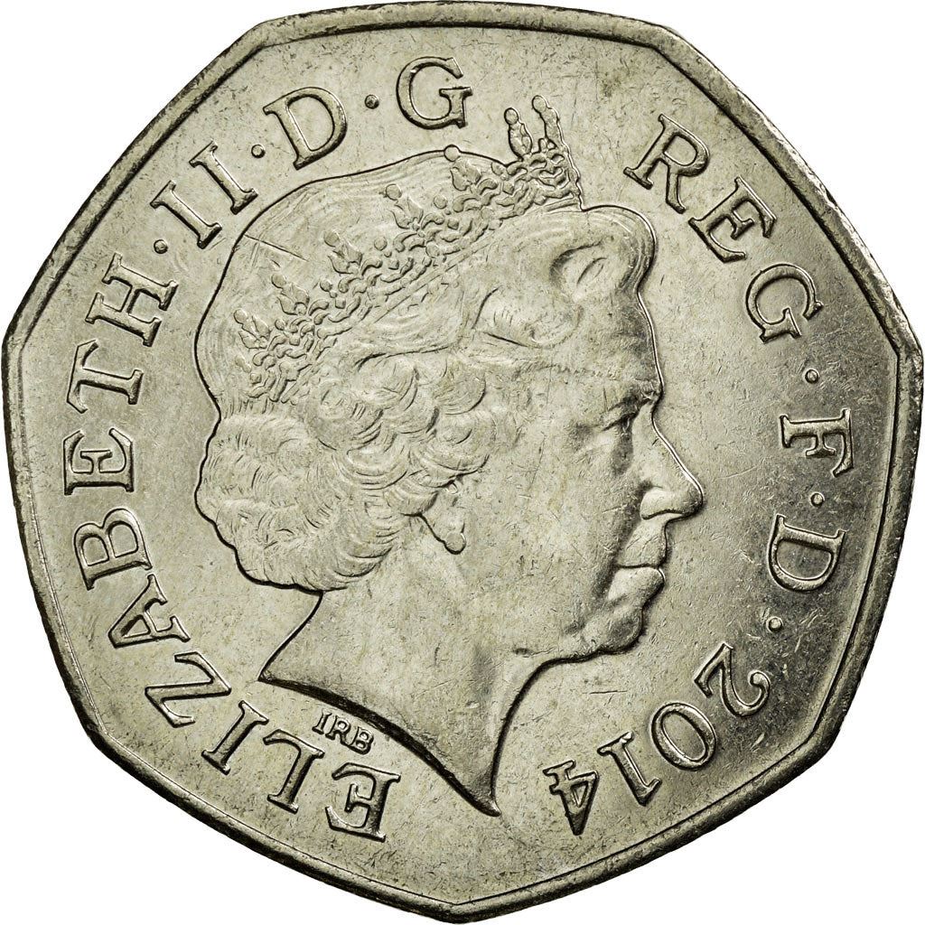 United Kingdom | 50 Pence Coin | Elizabeth II | Km:1112 | 2008 - 2015