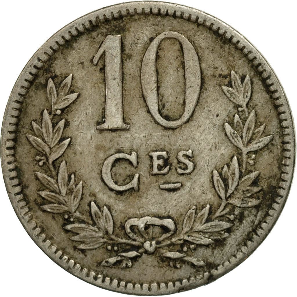 Luxembourg | 10 Centimes Coin | Copper-Nickel | Km:34 | 1924
