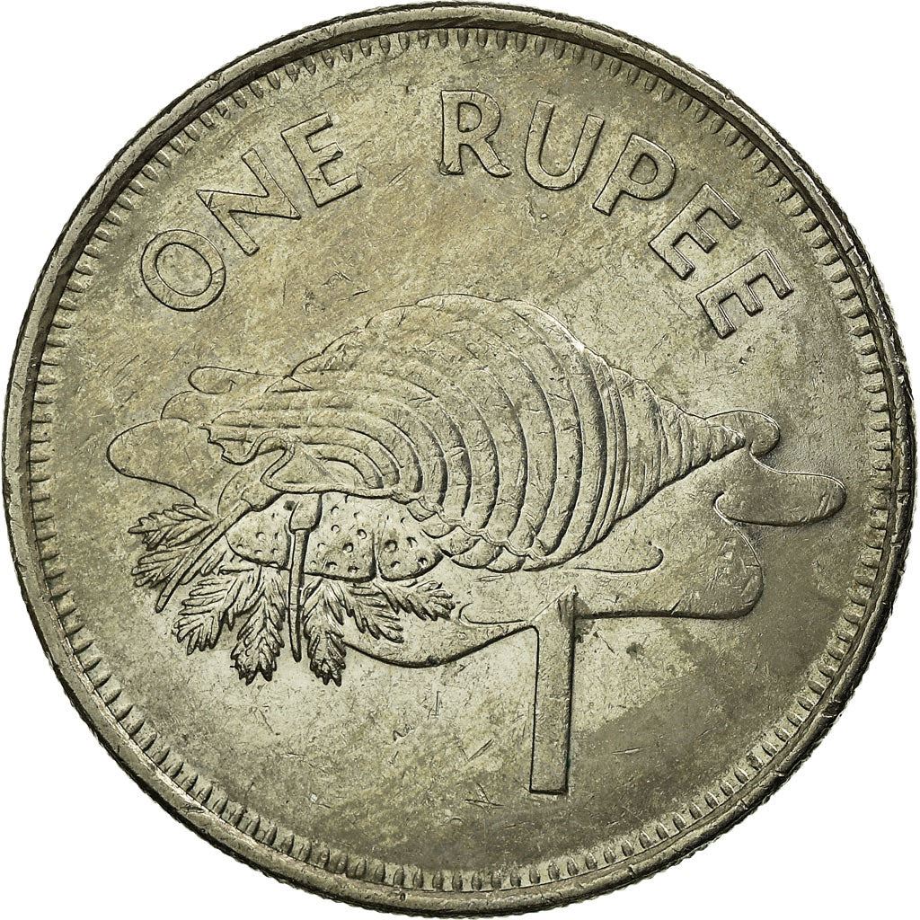 Moneta da 1 Rupia delle Seychelles | Conchiglia Tritone | KM50 | 1982 - 2010