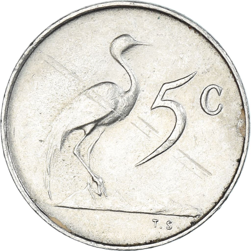 Sør-Afrika 5 Cents Mynt | Engelsk Inskripsjon - SOUTH AFRICA | KM67.1 | 1965 - 1969