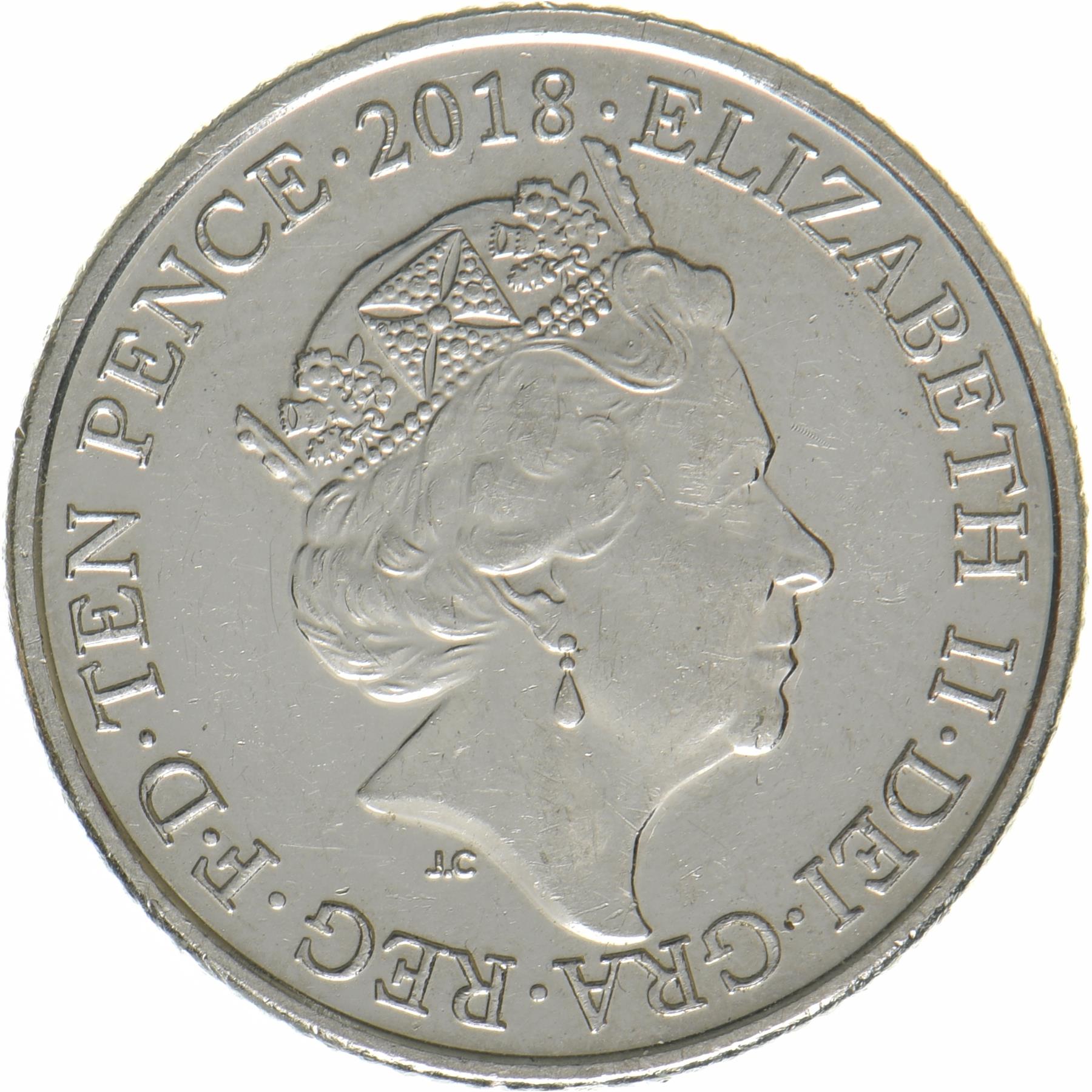 United Kingdom | 10 Pence Coin | Stonehenge | KM:1544 | 2018 - 2019