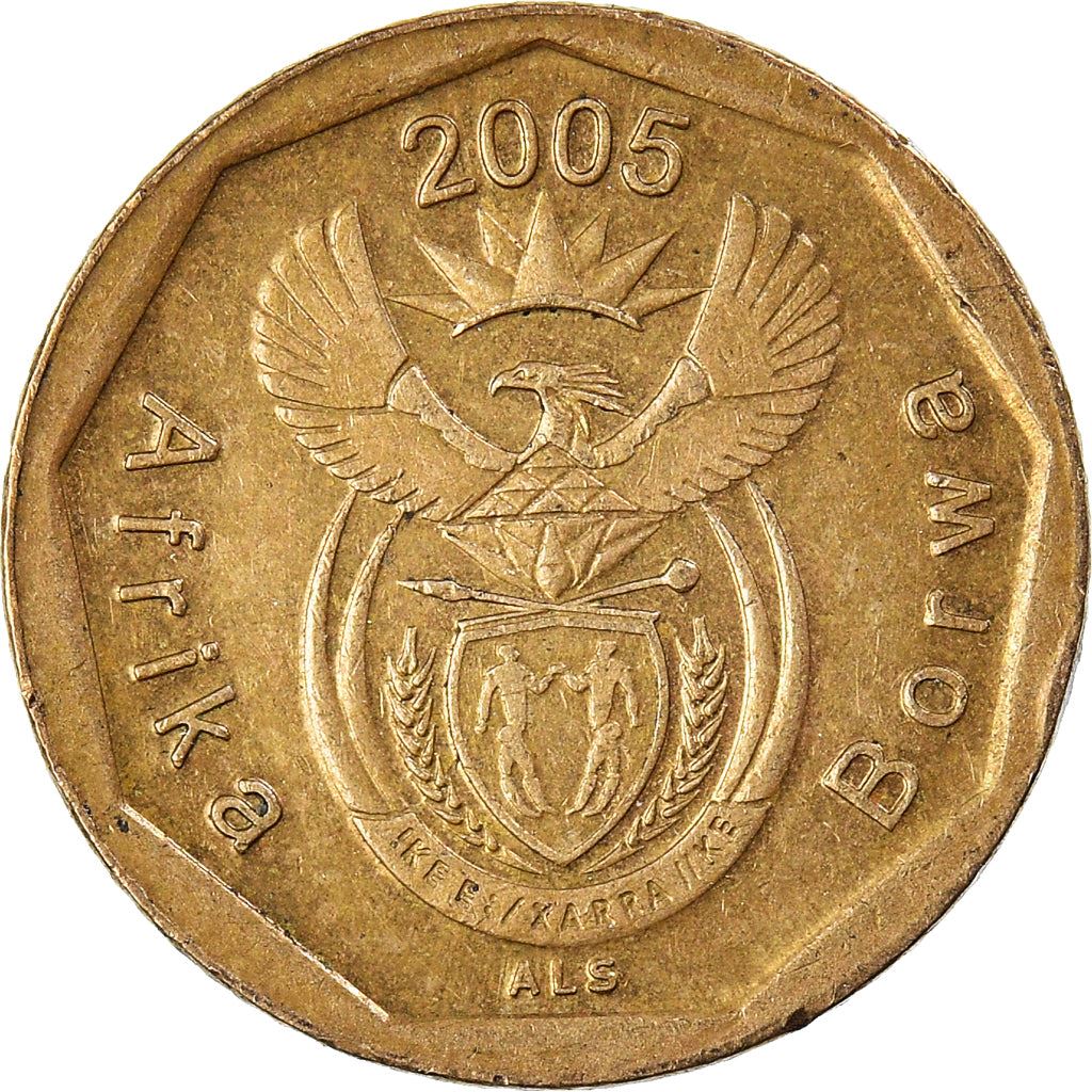 South Africa 10 Cents Sepedi/Sesotho Legend - Afrika Borwa Coin KM292 2005