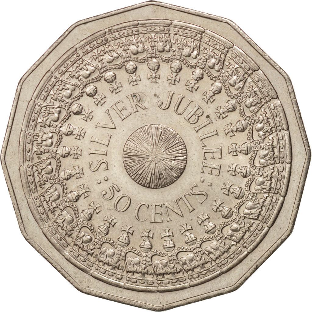 Australia | 50 Cents Coin | Silver Jubilee | KM:70 | 1977