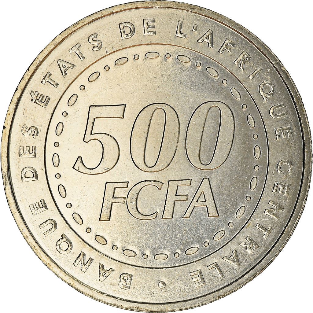 Central African States | 500 Francs Cfa Coin | Plants | Km:22 | 2006