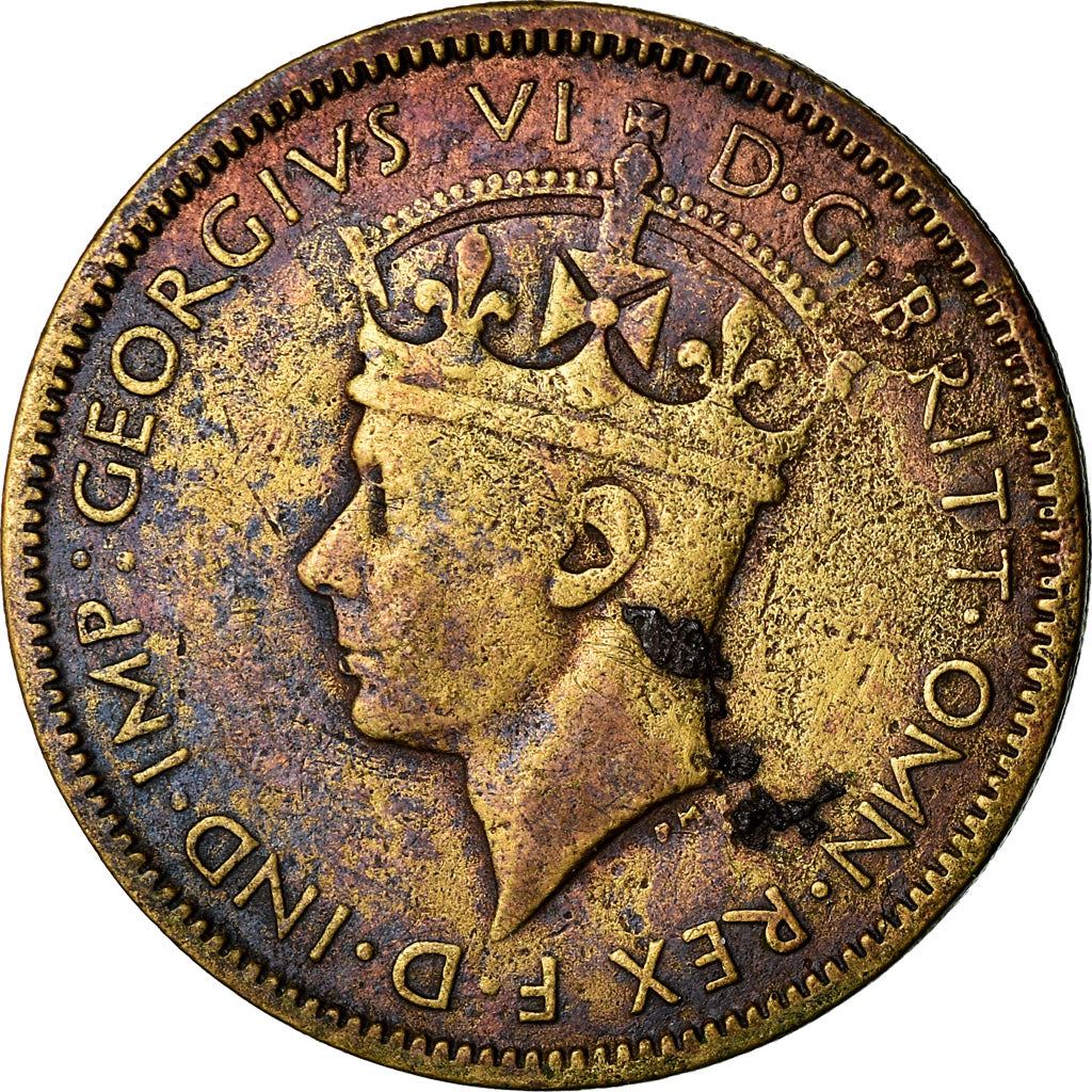 British West Africa | 1 Shilling Coin | Wreath | George VI | Km:23 | 1938 - 1947
