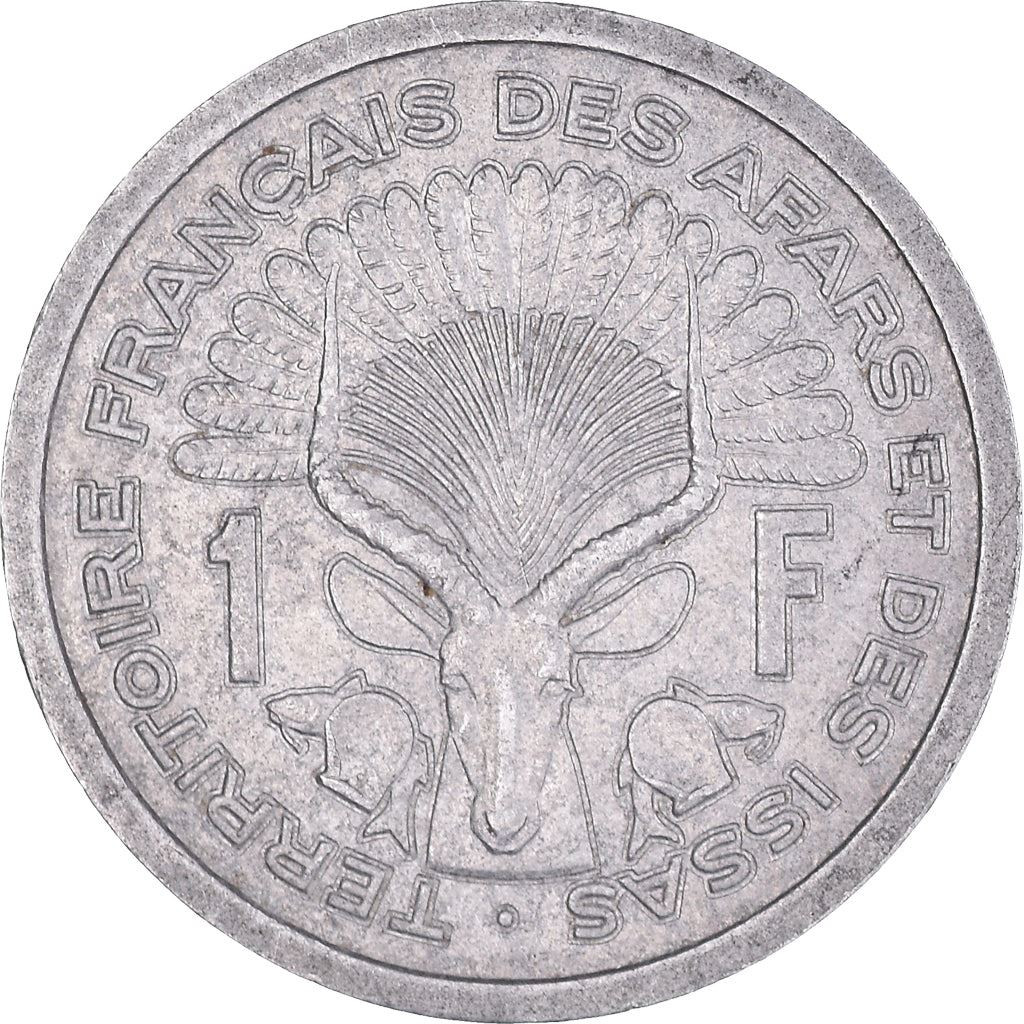 Afars and Issas | 1 Franc Coin | Marianne | Lyre Antelope | Km:16 | 1969 - 1975