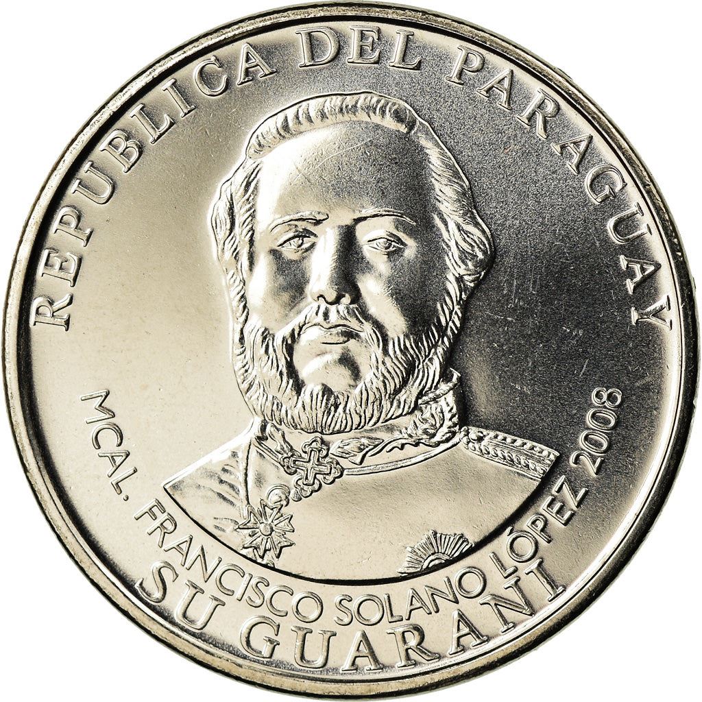 Paraguay | 1000 Guaranies Coin | Francisco Solano Lopez | Km:198 | 2006 - 2022