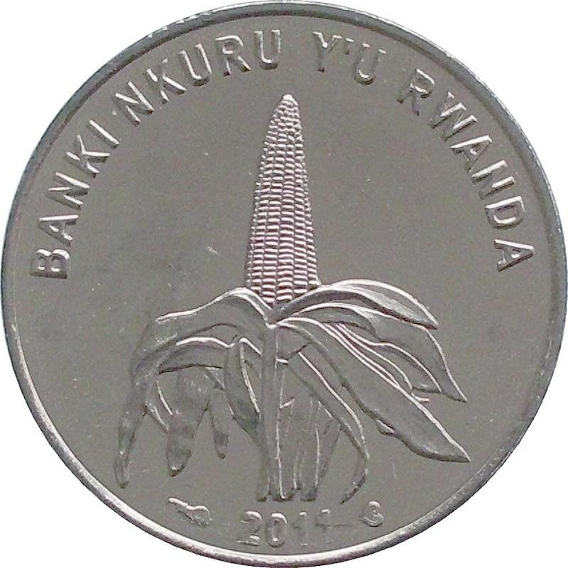 Rwanda | 50 Amafaranga Coin | Maize | Km:36 | 2009 - 2011