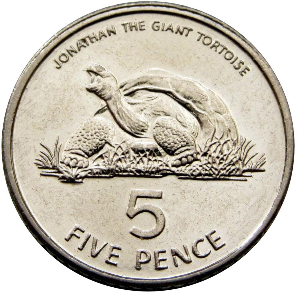 סנט הלנה ואסנשן | מטבע 5 פני | אליזבת השנייה | צב ענק | KM:22a | 2015 - 2022