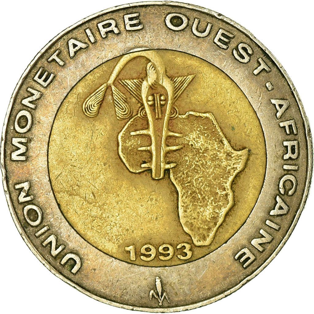 Western African States | 250 Francs Cfa Coin | Emblem of Central Bank | Africa | Corn | Km:13 | 1992 - 1996