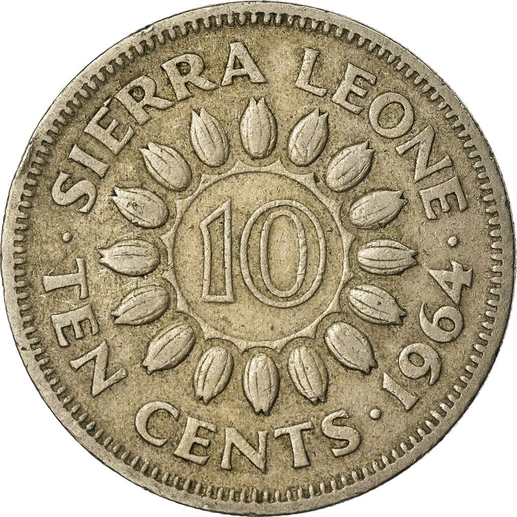Sierra Leone 10 Cents Coin | Sir Milton Margai | KM19 | 1964