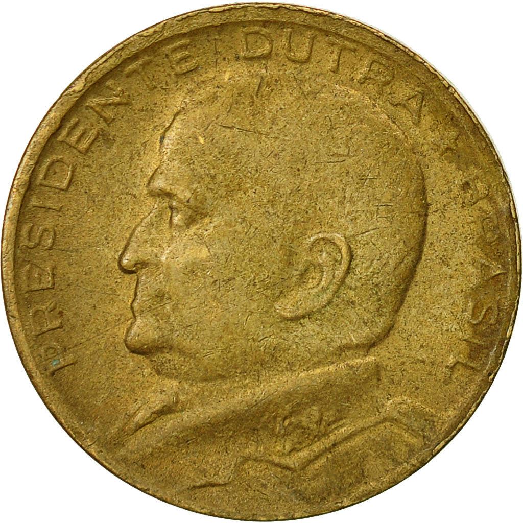 Brazil | 50 Centavos Coin | Eurico Gaspar Dutra | Km:563 | 1948 - 1956