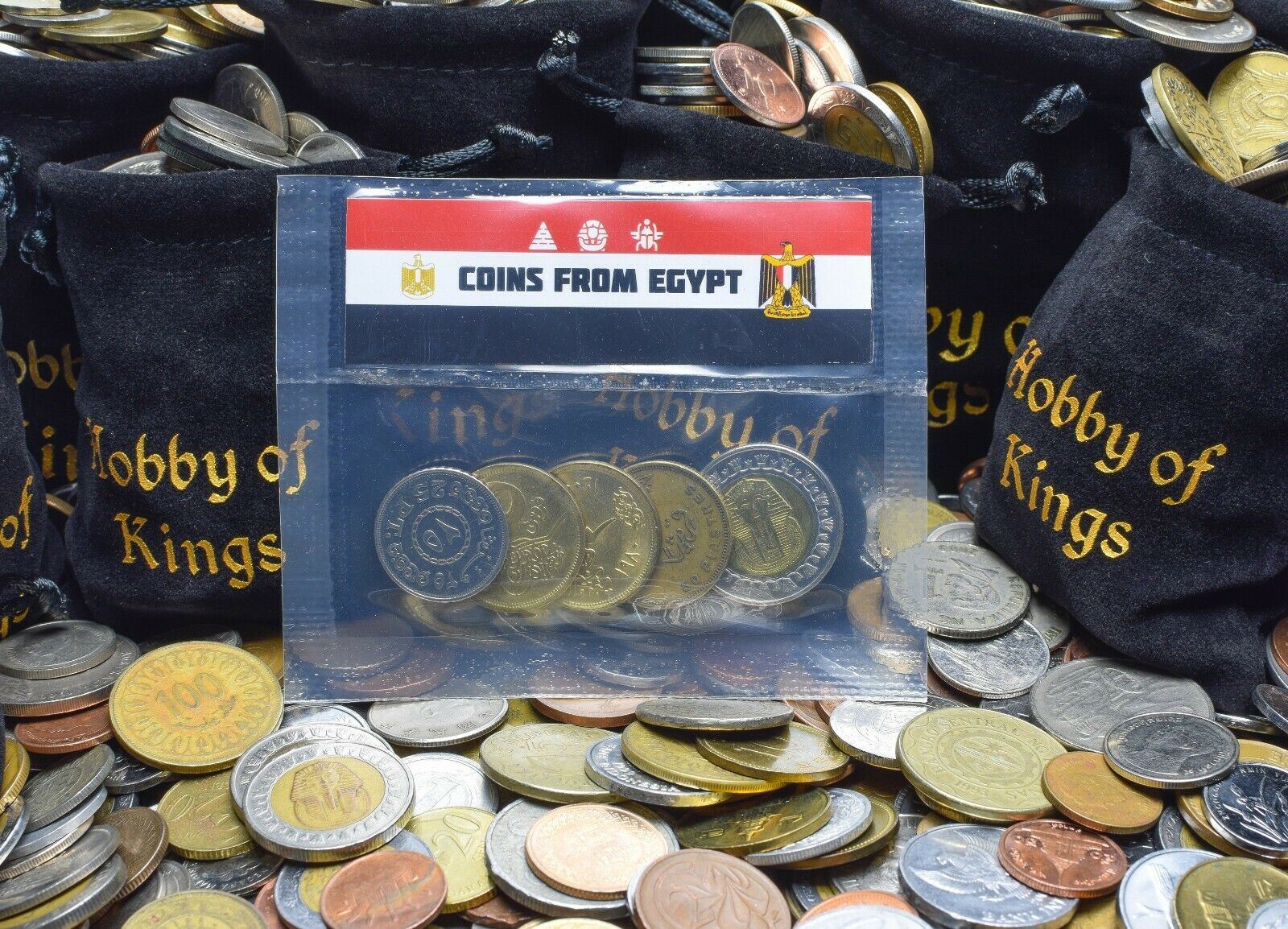 5 Mixed Coins From Egypt | Piastre - Pound | 1958 - 2022