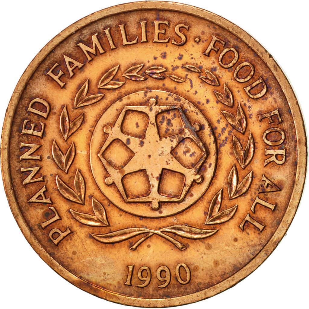 Tonga | Moneta da 2 Seniti | Pianta di Taro | FAO | Km:67 | 1981 - 1996