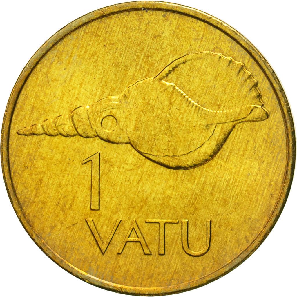 Vanuatu | 1 Vatu Coin | Melanesian Warrior | Triton Conch Shell | Km:3 | 1983 - 2002