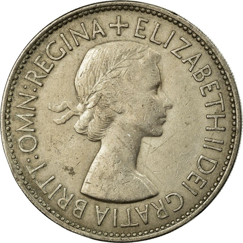 United Kingdom | 1/2 Crown Coin | Elizabeth II | Km:893 | 1953
