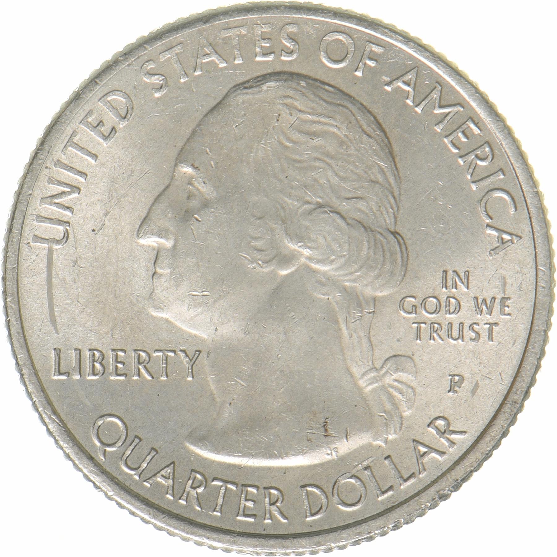 United States | 1/4 Dollar Coin | Ellis Island | KM:656 | 2017