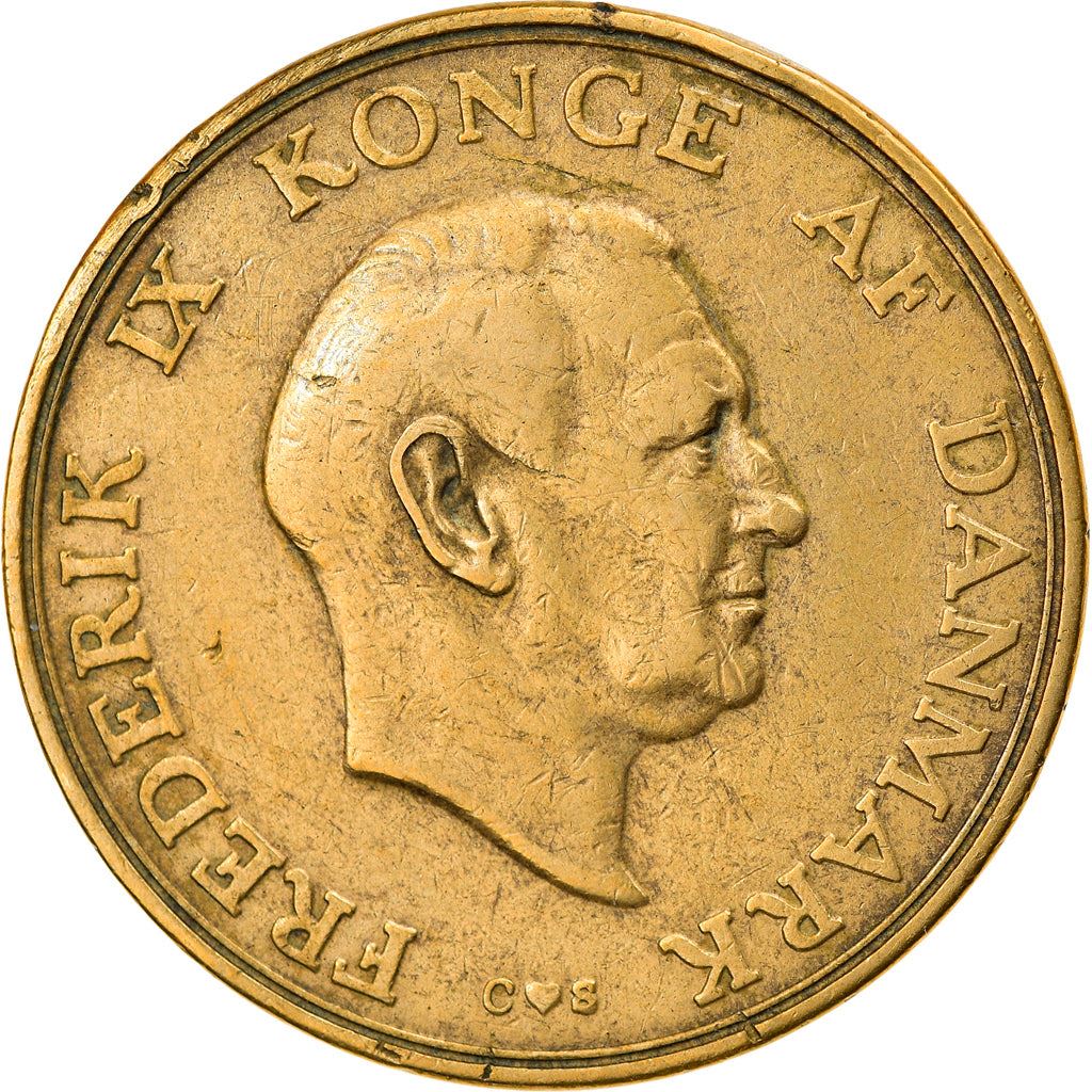 Denmark | 2 Kroner Coin | Frederik IX | Km:838 | 1947 - 1959