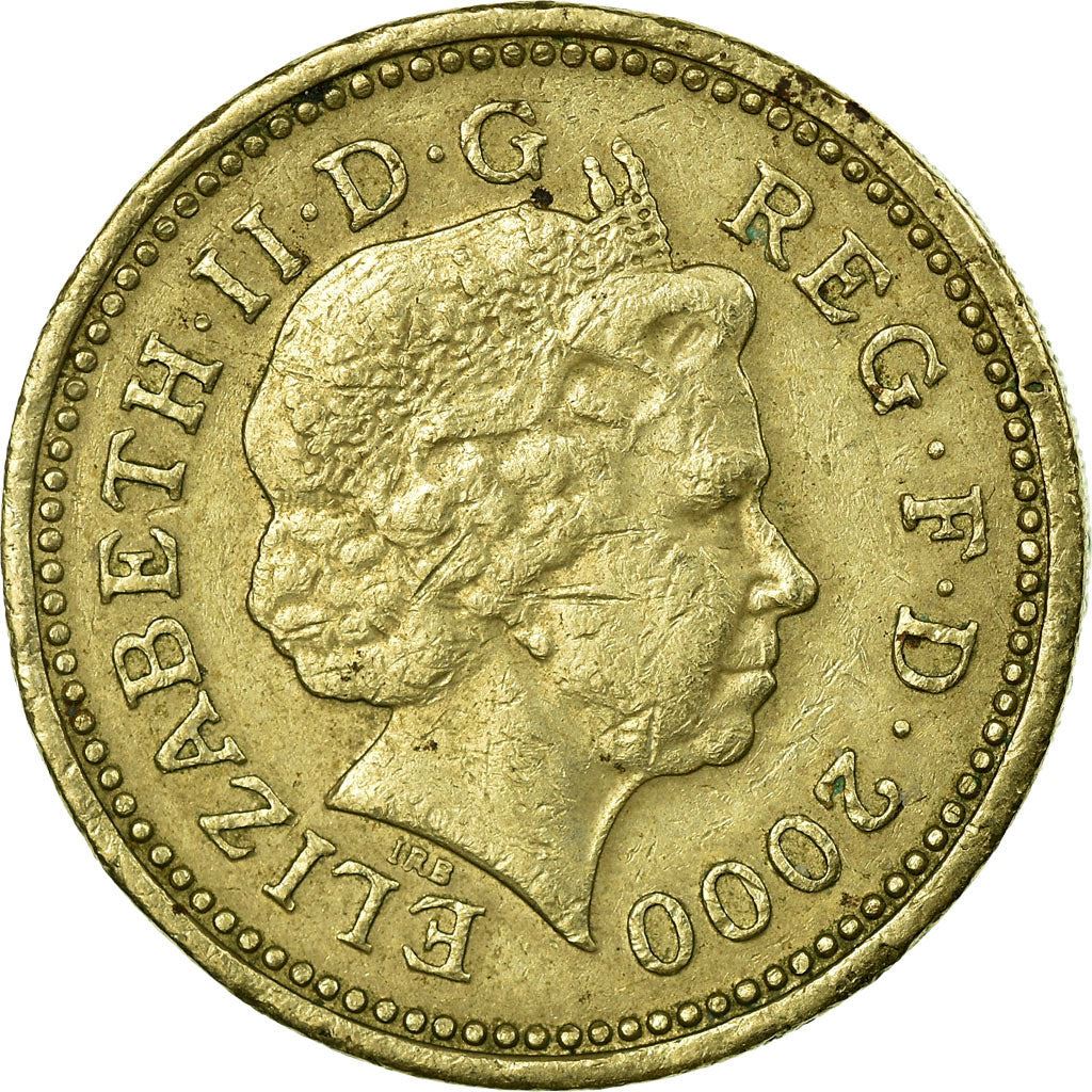 United Kingdom | 1 Pound Coin | Welsh Dragon | Km:1005 | 2000