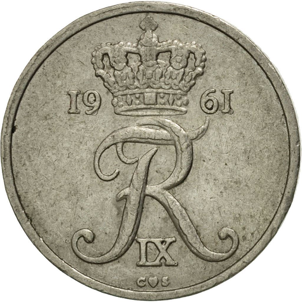 Denmark | 10 Ore Coin | Monogram | Km:849 | 1960 - 1972